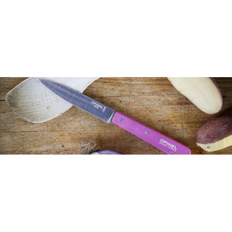 Couteau d'office Opinel n°112 - Manche fuchsia