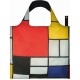 Sac Réutilisable Pliable Museum Collection Mondrian Composition de Rouge, Jaune - LOQI