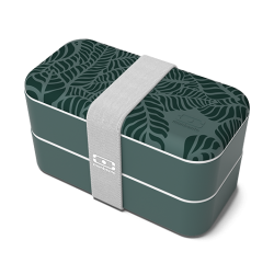 Original Bento LunchBox Groen Jungle Made in France 1 L - MonBento Original Bento LunchBox Groen Jungle Made in France 1 L - MonBento