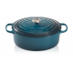 Cocotte Fonte Signature Ovale 6,3 L Bleu Deep Teal (31 cm) - Le Creuset