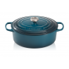 Cocotte Fonte Signature Ovale 6,3 L Bleu Deep Teal (31 cm)