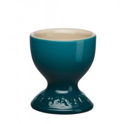 Rainbow Deep Teal Blauw keramiek eierdopje