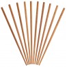 Baguettes Chinoises Bambou 24 cm 10 pcs 