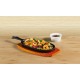 Plancha en Fonte avec Base en Bois 24 cm - KitchenCraft