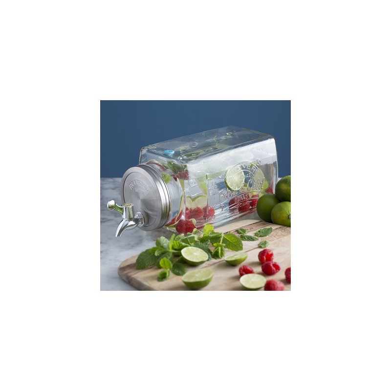 Distributeur de boisson pour frigo en verre transparent 3L