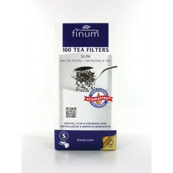 Filtres à Thé en Papier S 100 Sachets 75x155mm - Finum Filtres à Thé en Papier S 100 Sachets 75x155mm - Finum