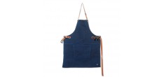 BBQ Canvas Keukenschort Blauw Dark Blue