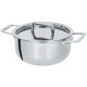 Castel'pro 5 Les Minis Casserole en Inox Brillant 12 cm avec Couvercle - Cristel