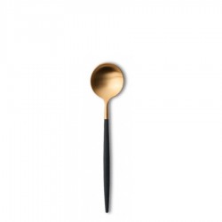 Goa Koffielepel Mat Goud Zwart Heft - Cutipol Goa Koffielepel Mat Goud Zwart Heft - Cutipol
