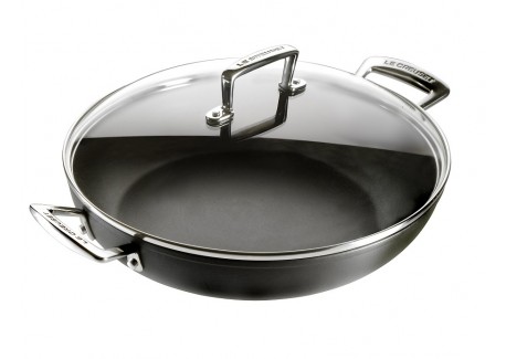 Les Forgées Sauteuse Provencale 24 cm Anti-Adhésive 2 poignées + Couvercle - Le Creuset
