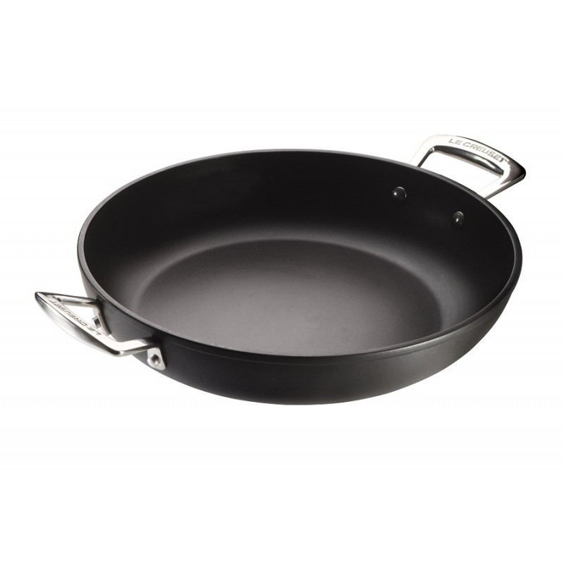 Le Creuset - Les Forgées Sauteuse Provencale 28 cm Anti-Adhésive 2 poignées  + Couve - Les Secrets du Chef