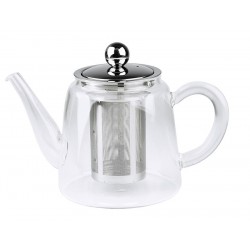 Théière en verre avec filtre en inox - 0,8 L