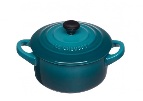 Rond Mini Stoofpotje 25 cl Deep Teal Blauw (10 cm) - Le Creuset