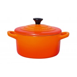 Rond Mini Stoofpotje 25 cl Oranje-rood (10 cm) - Le Creuset Rond Mini Stoofpotje 25 cl Oranje-rood (10 cm) - Le Creuset