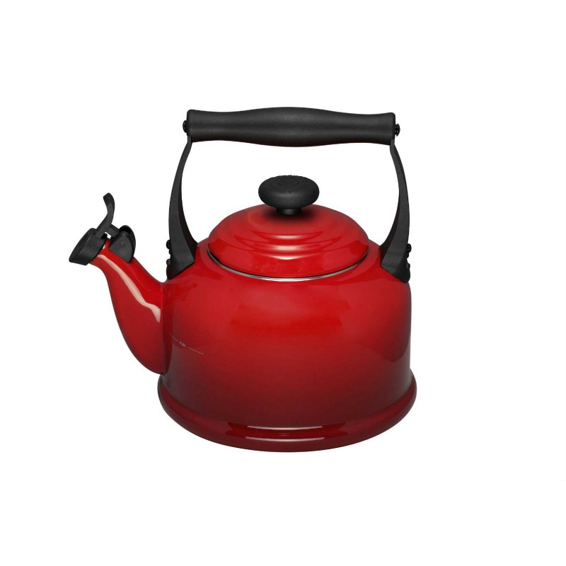Bouilloire Le Creuset 2,1L - Sifflet Traditionnel - Acier émaillé Volcanique - Pour Toutes Plaques