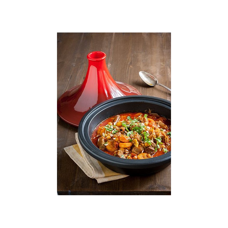 Tajine de cuisson en pâte à feu - D 25 cm