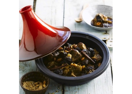 Tajine Le Creuset Rouge Cerise 31 cm - Eau & Cuisine