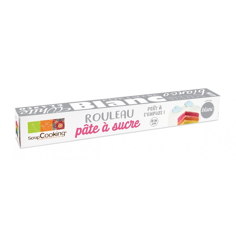 Rouleau de pâte à sucre blanche 430 g - Cuisine créative