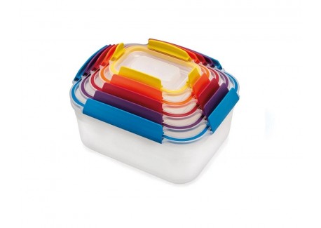 Nest Storage 5 Afsluitbare Vershoudbakjes - Joseph Joseph