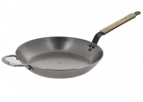 Mineral B Bois Poêle en Acier 32 cm avec Anse - De Buyer