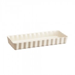Rechthoekige Taartvorm 15x36,5 cm Argile Gebroken Wit - Emile Henry Rechthoekige Taartvorm 15x36,5 cm Argile Gebroken Wit - Emile Henry