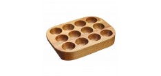 Support Porte-Oeufs en Bois 12 oeufs