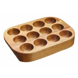 Support Porte-Oeufs en Bois 12 oeufs  - KitchenCraft