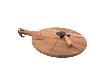 Set Pizzames + Acaciahout Serveerplank - Point Virgule