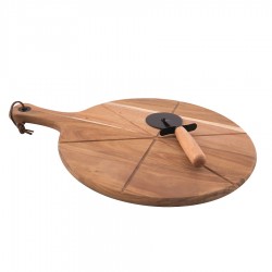 Set Pizzames + Acaciahout Serveerplank - Point Virgule Set Pizzames + Acaciahout Serveerplank - Point Virgule