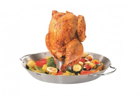 Poêle Perforée à Légumes avec Rotissoire de Poulet - Gefu
