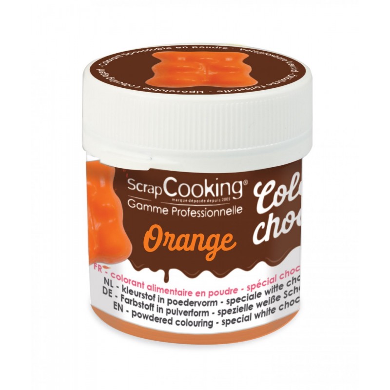 Colorant Alimentaire Chocolat Orange 5 g  - Scrapcooking