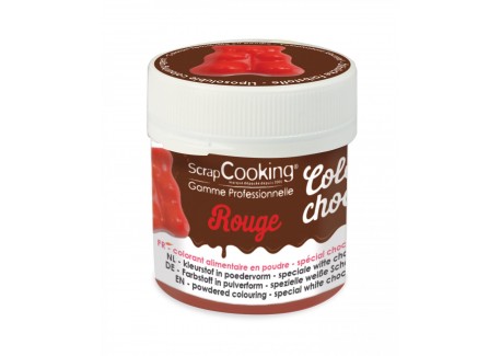 Colorant Alimentaire Chocolat Rouge 5 g  - Scrapcooking