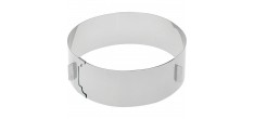 Cercle Pâtisserie Réglable Inox Hauteur 8,5 cm