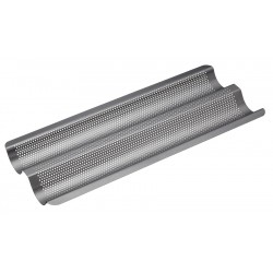 Geperforeerde Vorm voor 2 baguettes 39 cm - KitchenCraft Geperforeerde Vorm voor 2 baguettes 39 cm - KitchenCraft