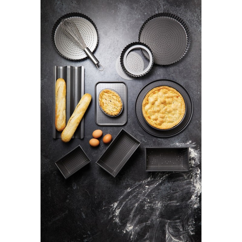 KitchenCraft - Moule 2 Baguettes Perforé 39 cm - Les Secrets du Chef