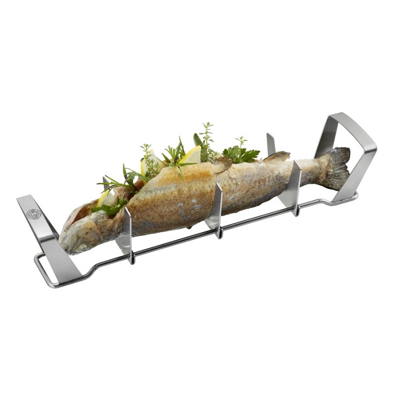 Panier de barbecue en acier inoxydable, support de poisson