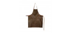 Vintage BBQ Aprons Keukenschort Leer Bruin