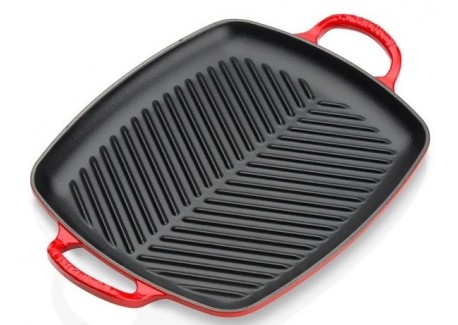 Rechthoekig Gietijzeren Grill 30 cm Kersenrood - Le Creuset