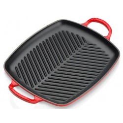 Grill en Fonte Rectangulaire 30 cm Rouge Cerise - Le Creuset Grill en Fonte Rectangulaire 30 cm Rouge Cerise - Le Creuset