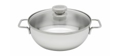 Apollo 7 Cocotte Conique Inox avec Couvercle en Verre 24 cm