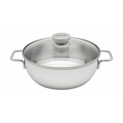 Apollo 7 Cocotte Conique Inox avec Couvercle en Verre 24 cm - Demeyere Apollo 7 Cocotte Conique Inox avec Couvercle en Verre 24 cm - Demeyere