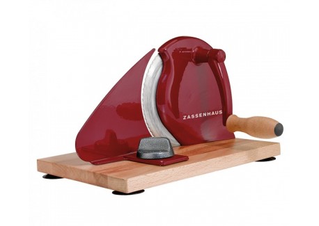 Klassieke handmatige broodsnijmachine rood - Zassenhaus