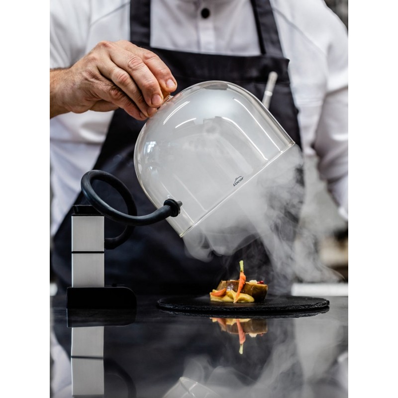 Lacor - Cloche Haute pour Fumoir à Aliment 18,5 cm - Les Secrets du Chef