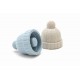 Beanie Wijnstopper Blauw en Grijs 2 dlg - Monkey Business