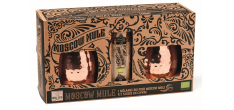 "Moscow Mule" Pack Cocktailmix Bio + 2 Mugs