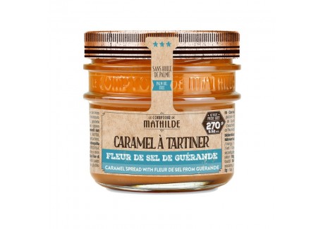 Caramel à Tartiner Fleur de Sel de Guérande 270 g  - Comptoir de Mathilde
