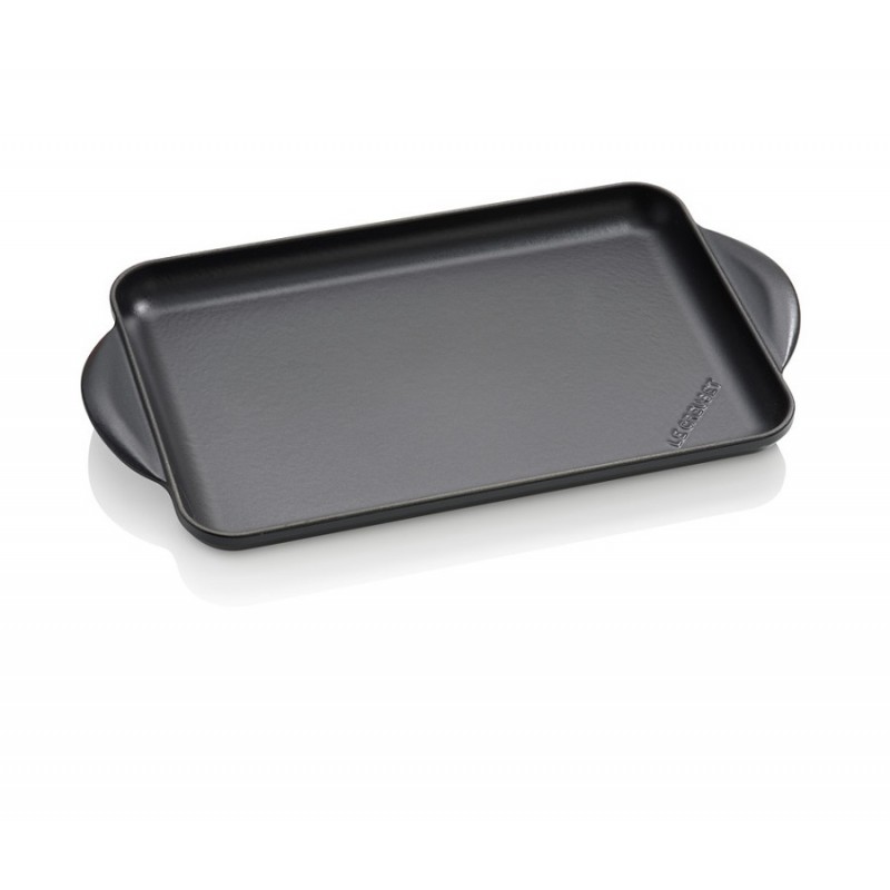 Plancha en fonte Rectangulaire 32 cm Noir  - Le Creuset