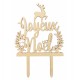 Houten Kerst Cake Topper "Joyeux Noël" - Scrapcooking