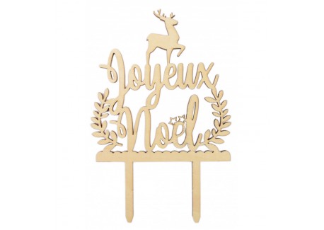 Décoration de Noël en Bois "Joyeux Noël"  - Scrapcooking