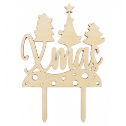 Décoration de Noël en Bois "Xmas"  - Scrapcooking Décoration de Noël en Bois "Xmas"  - Scrapcooking